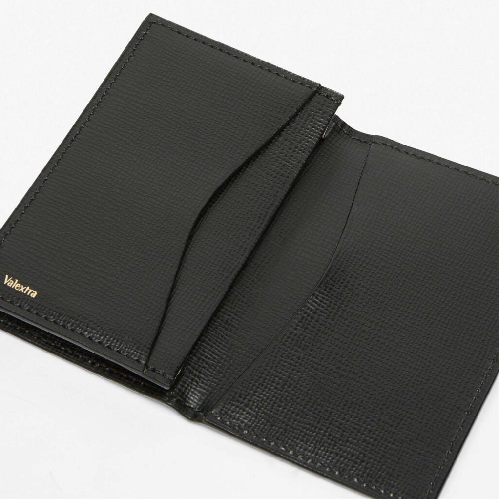 Valextra Portacarte in Pelle Nera | Valextra piccola pelletteria Offerta