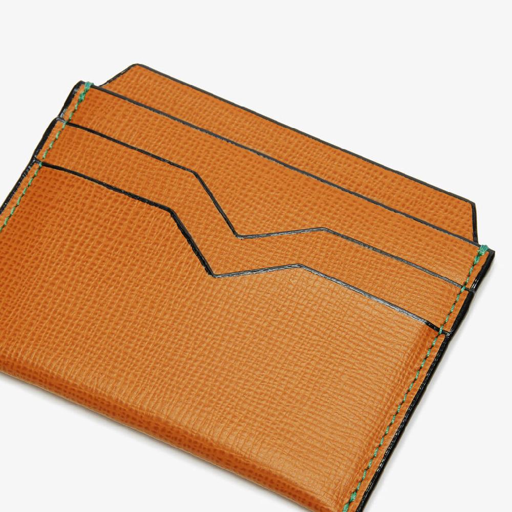 Valextra Porta carte di credito compatto in Pelle Marrone | Valextra In Saldo
