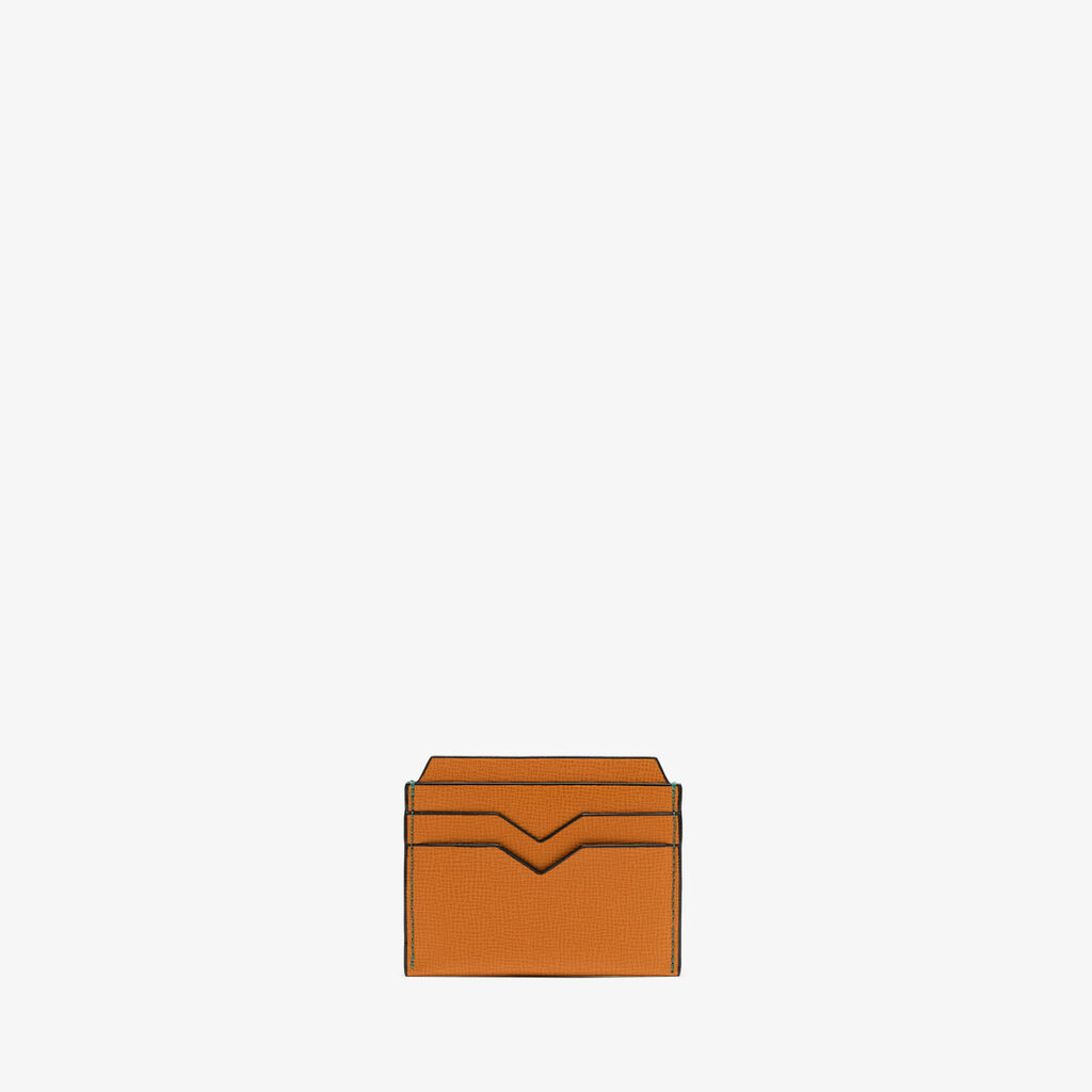 Valextra Porta carte di credito compatto in Pelle Marrone | Valextra In Saldo