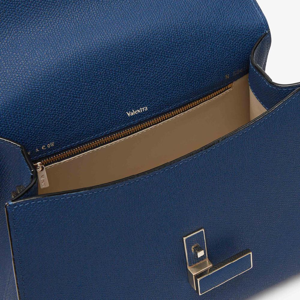 Valextra Borsa a mano da Donna in Pelle Blu Zaffiro | Valextra Iside Sconto di tempo limitato
