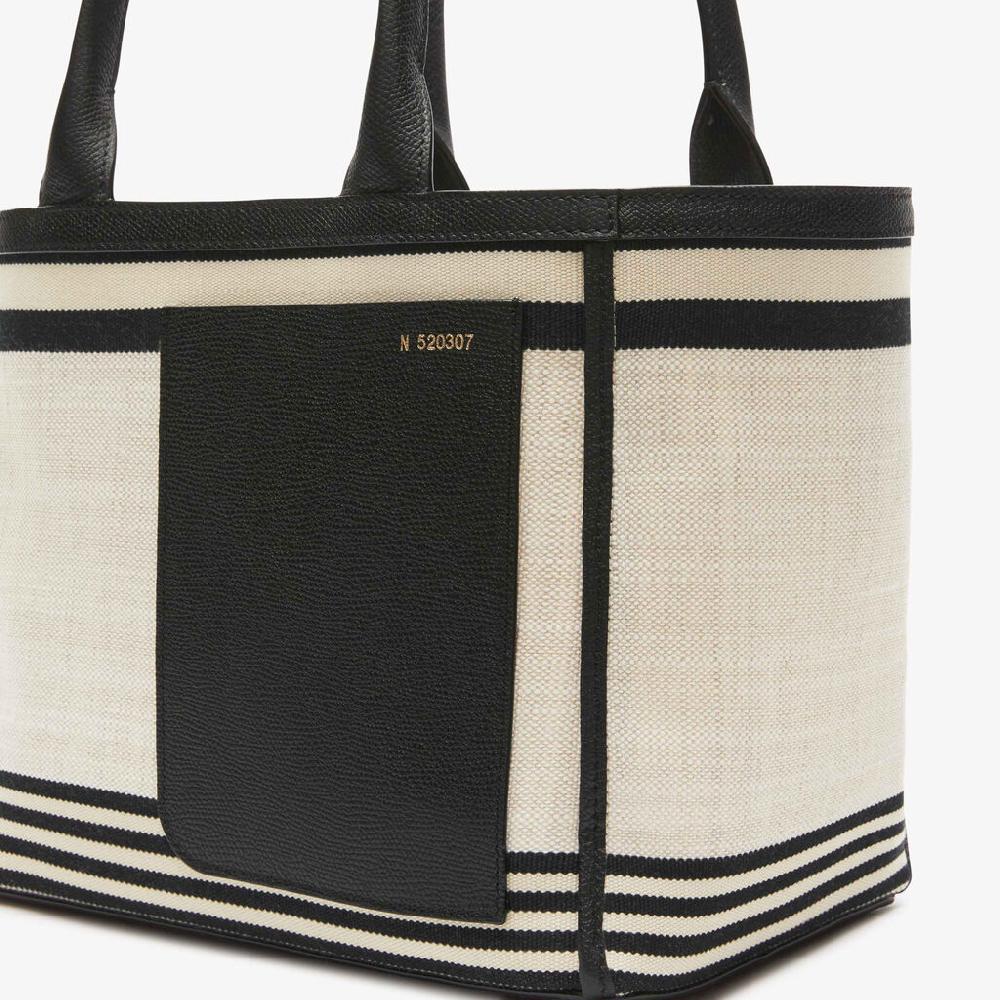 Valextra Tote bag Mini in Tessuto Marrone | Valextra Grande vendita