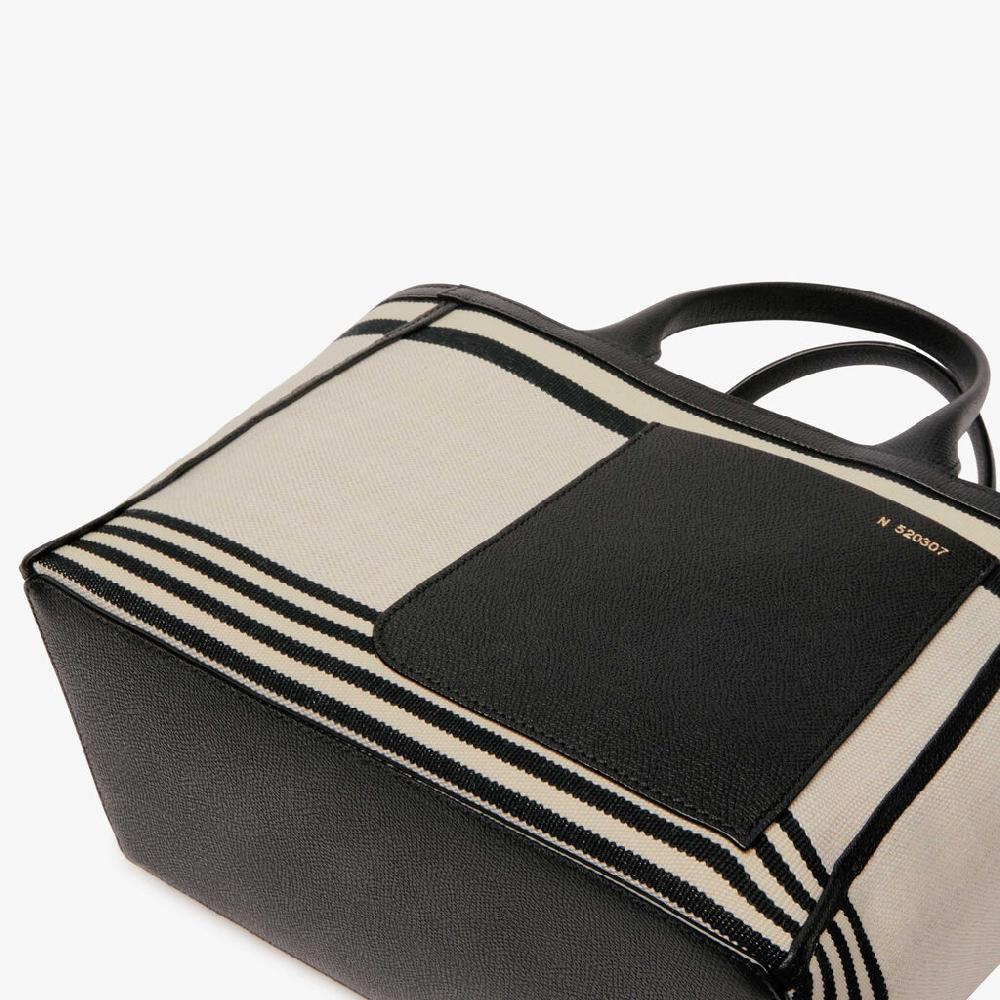 Valextra Tote bag Mini in Tessuto Marrone | Valextra Grande vendita
