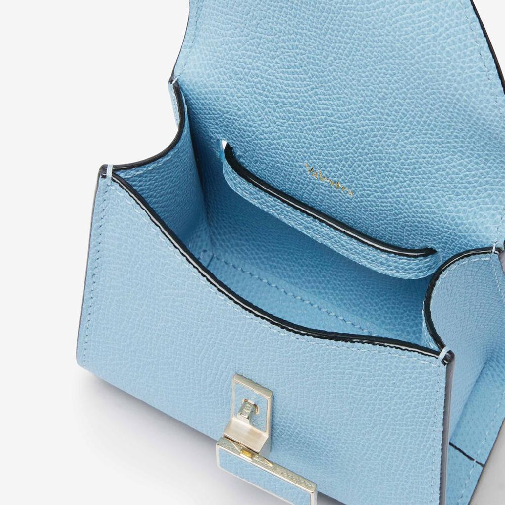 Valextra Borsa cintura da Donna di Lusso in Pelle Blu | Valextra Iside Smaltimento dello stoccaggio