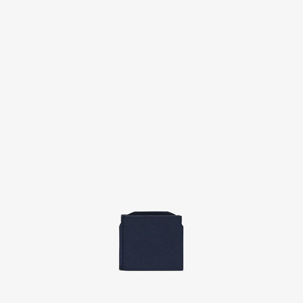 Valextra Portafoglio con fermasoldi trifold in Pelle Blu | Valextra Offerta temporanea