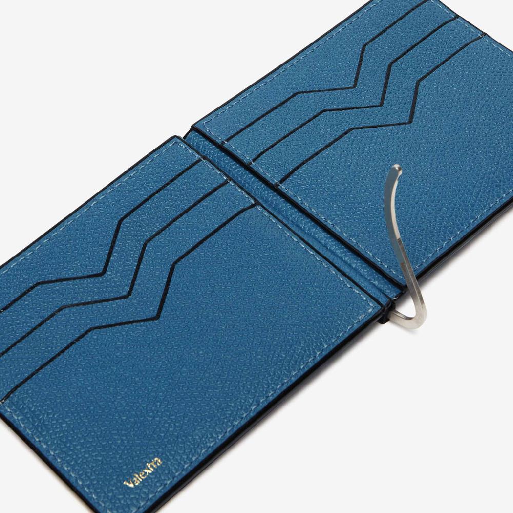 Valextra Portafoglio fermasoldi in Pelle Blu | Valextra Offerte esclusive