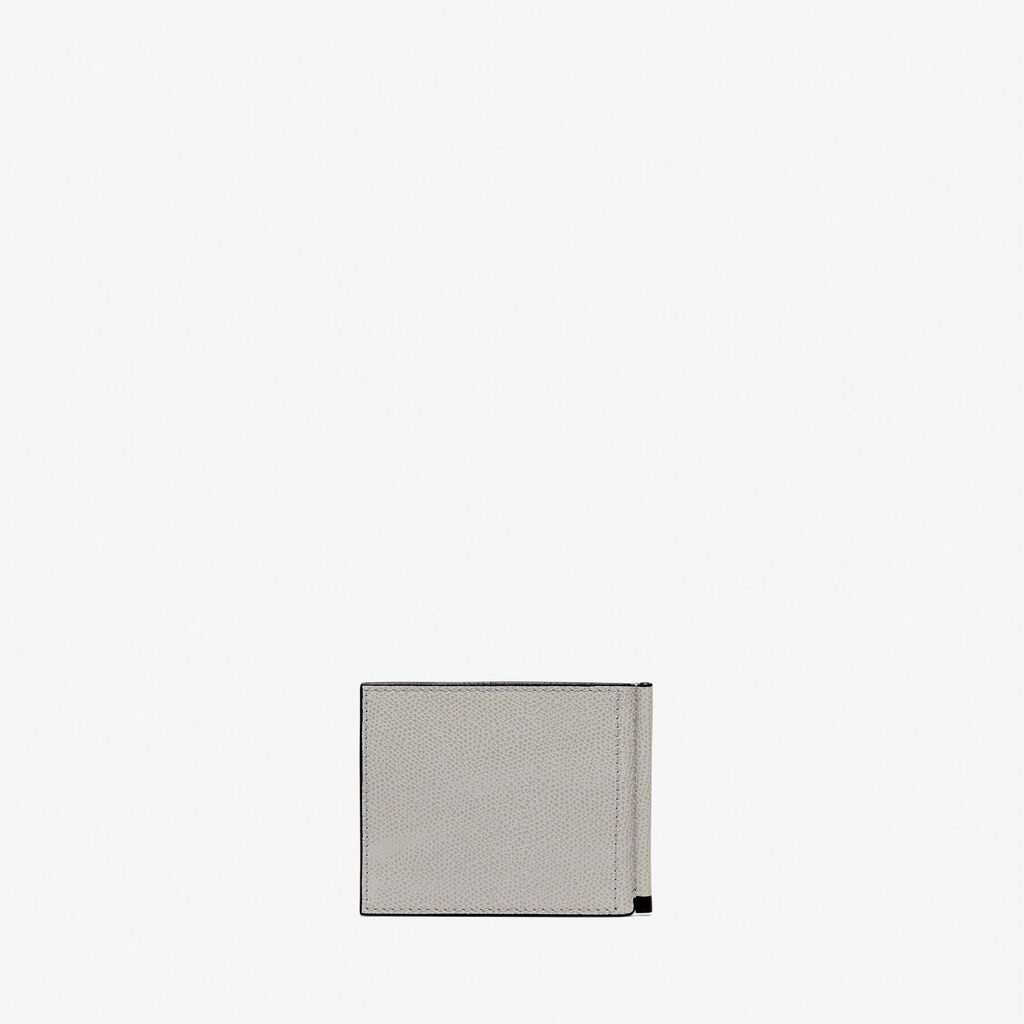 Valextra Portafoglio con fermasoldi in Pelle Grigio chiaro | Valextra Lightning offer