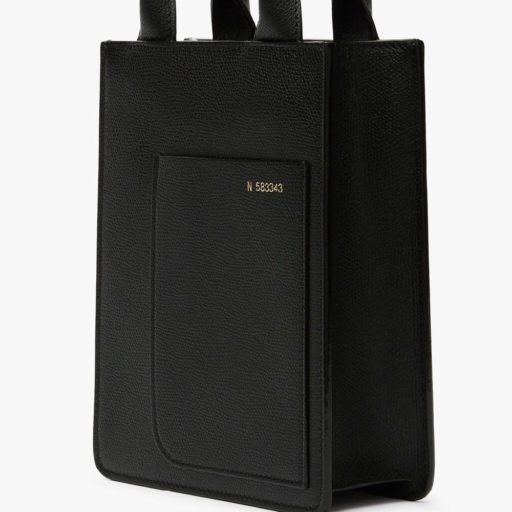 Valextra Borsa a tracolla Donna di Lusso in Pelle Nera | Valextra Boxy Offerte stagionali