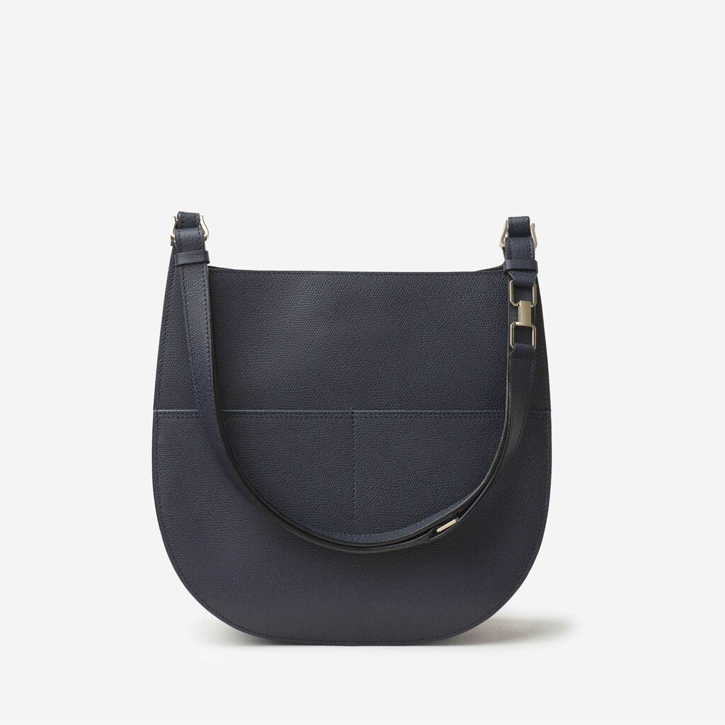 Valextra Borsa a spalla Media in Pelle Blu | Valextra Hobo Comprane uno, ottenene uno gratis