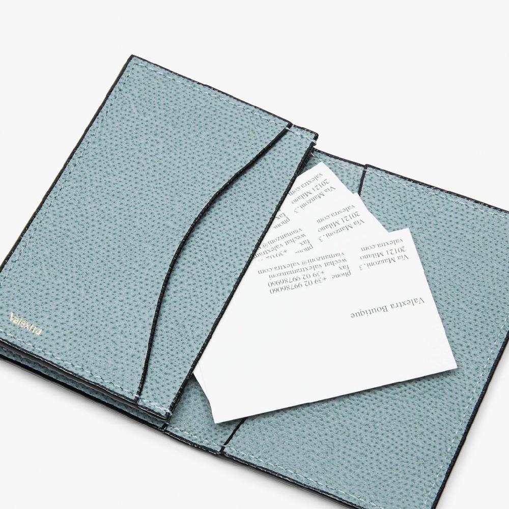 Valextra Porta carte di credito in Pelle Azzurra cerulea | Valextra Offerte speciali
