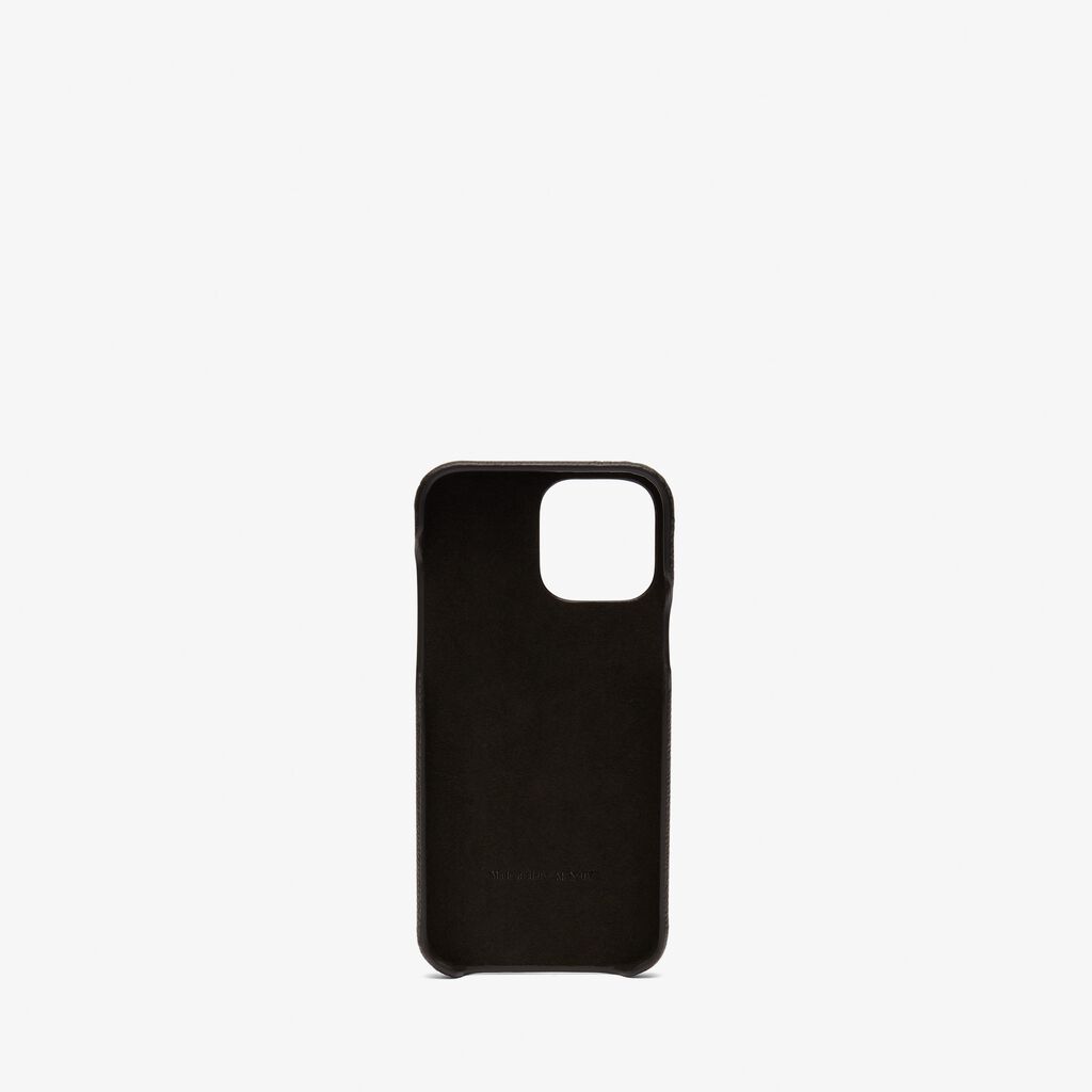 Valextra Cover rigida per Iphone 13 Pro Max in Pelle Nera | Valextra Ultimi tre giorni