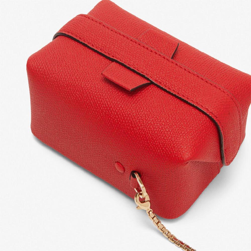 Valextra Borsa a tracolla Nano minimal in Pelle Rossa | Valextra Tric Trac ACQUISTA ORA