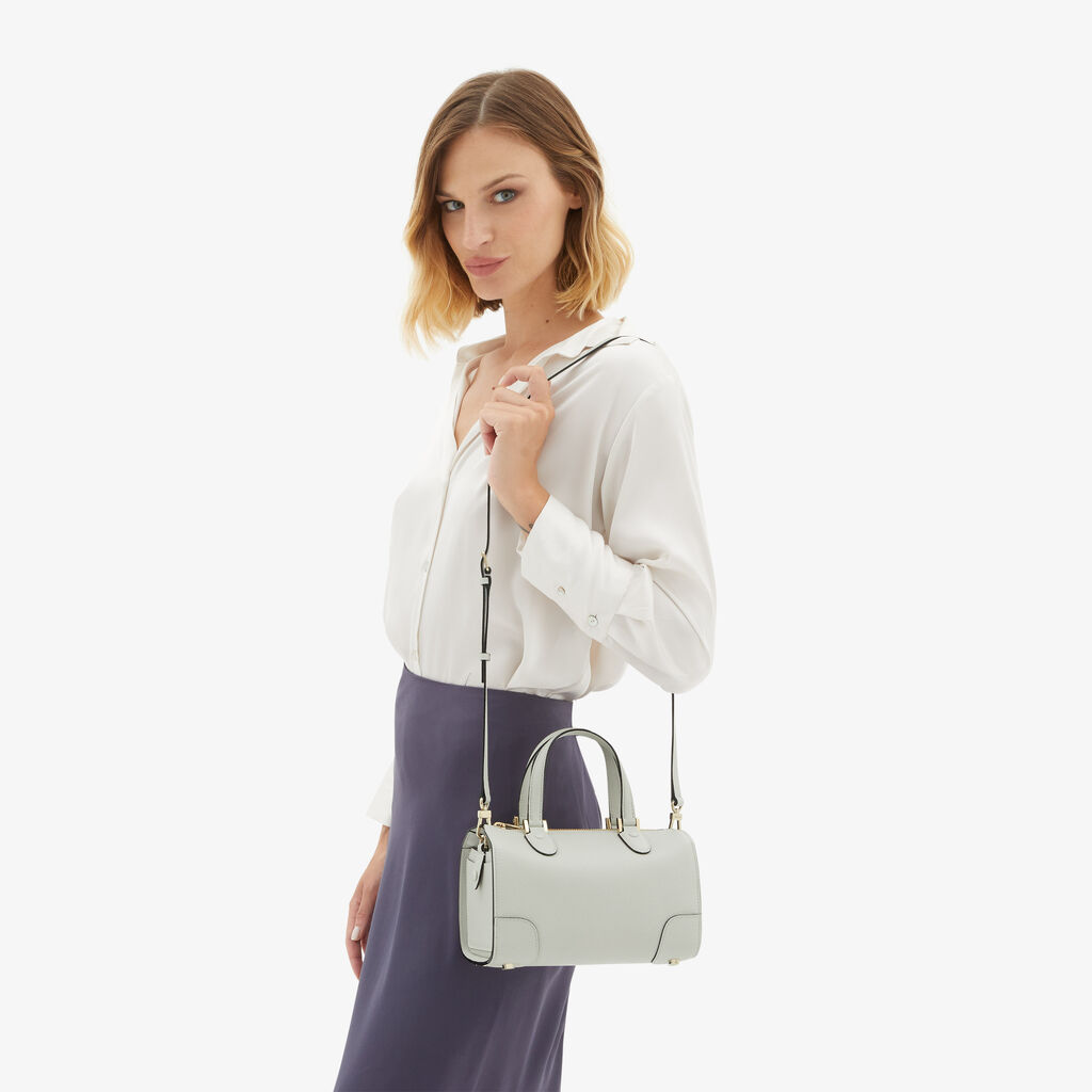 Valextra Borsa bauletto da Donna di Lusso in Pelle Bianca | Valextra Babila Ultimo giorno