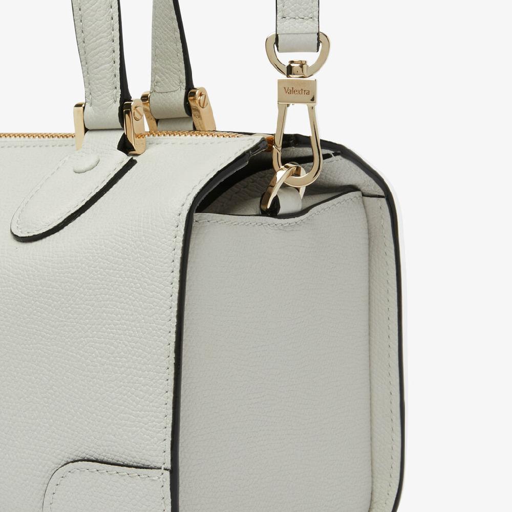 Valextra Borsa bauletto da Donna di Lusso in Pelle Bianca | Valextra Babila Ultimo giorno