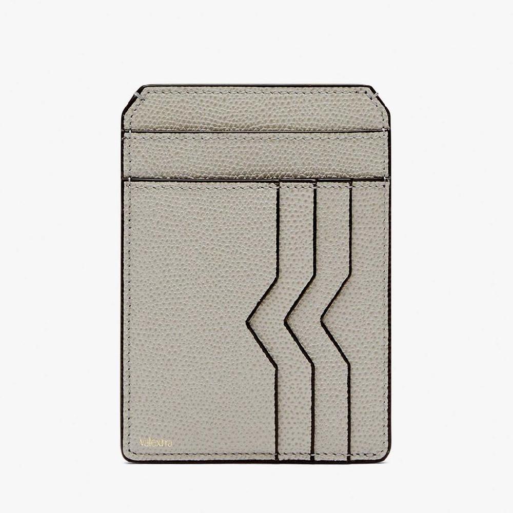 Valextra Porta carte di credito in Pelle Grigio chiaro | Valextra Fino al 60% di sconto