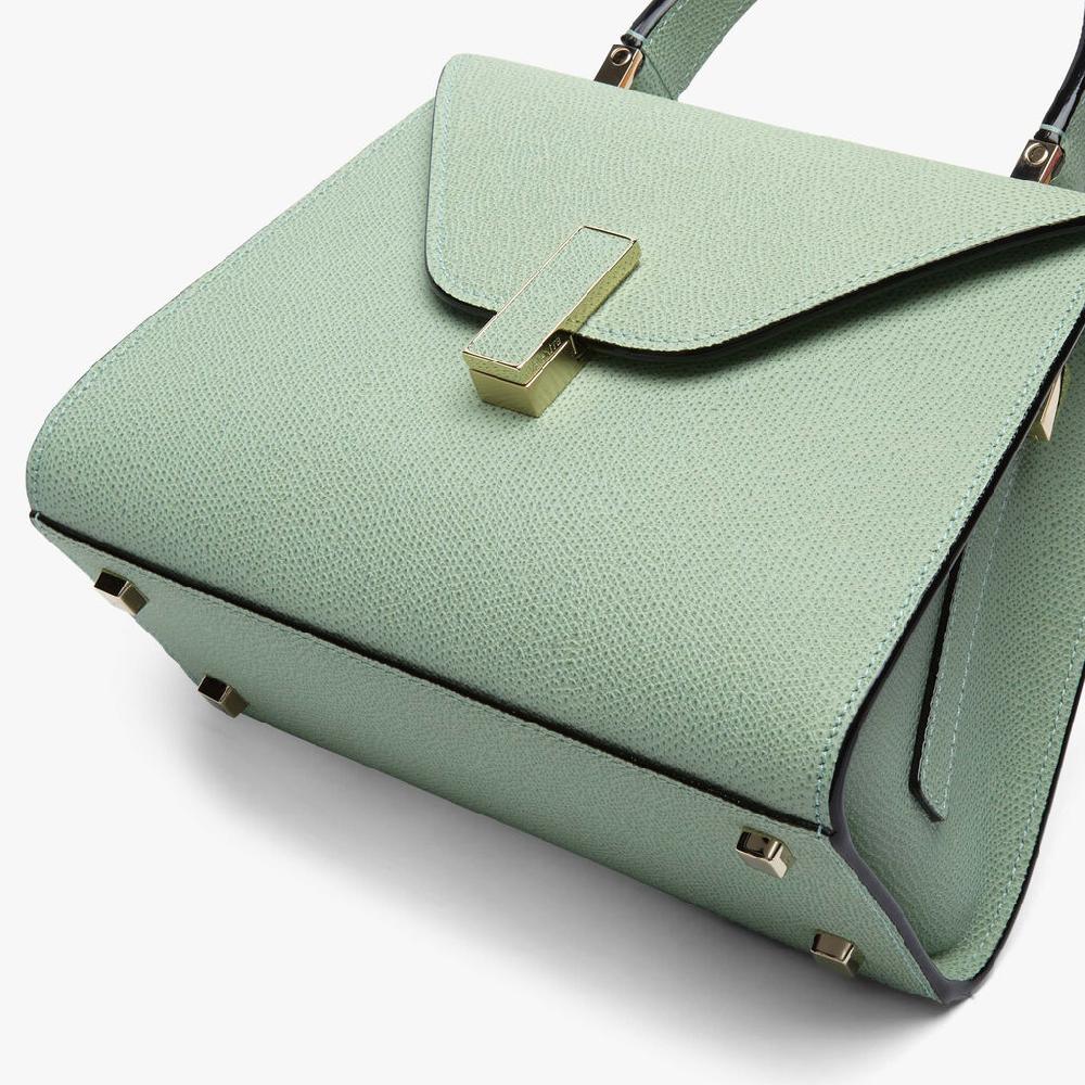 Valextra Borsa a mano da Donna in Pelle Verde Acqua | Valextra Iside Discount Store per i nuovi prodotti