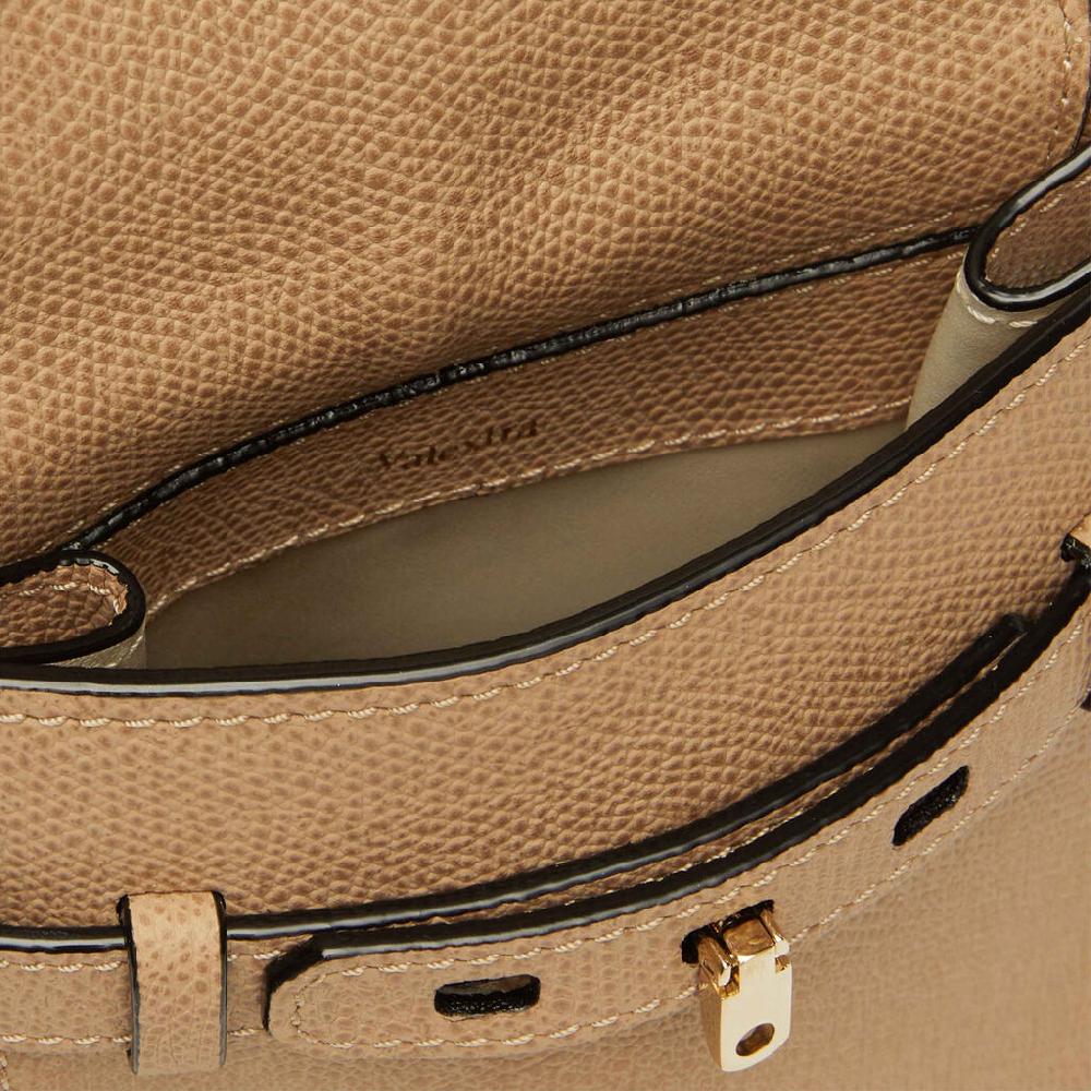 Valextra Borsa a tracolla da Donna in Pelle rigida Beige | Valextra Brera Limitato a 3 giorni