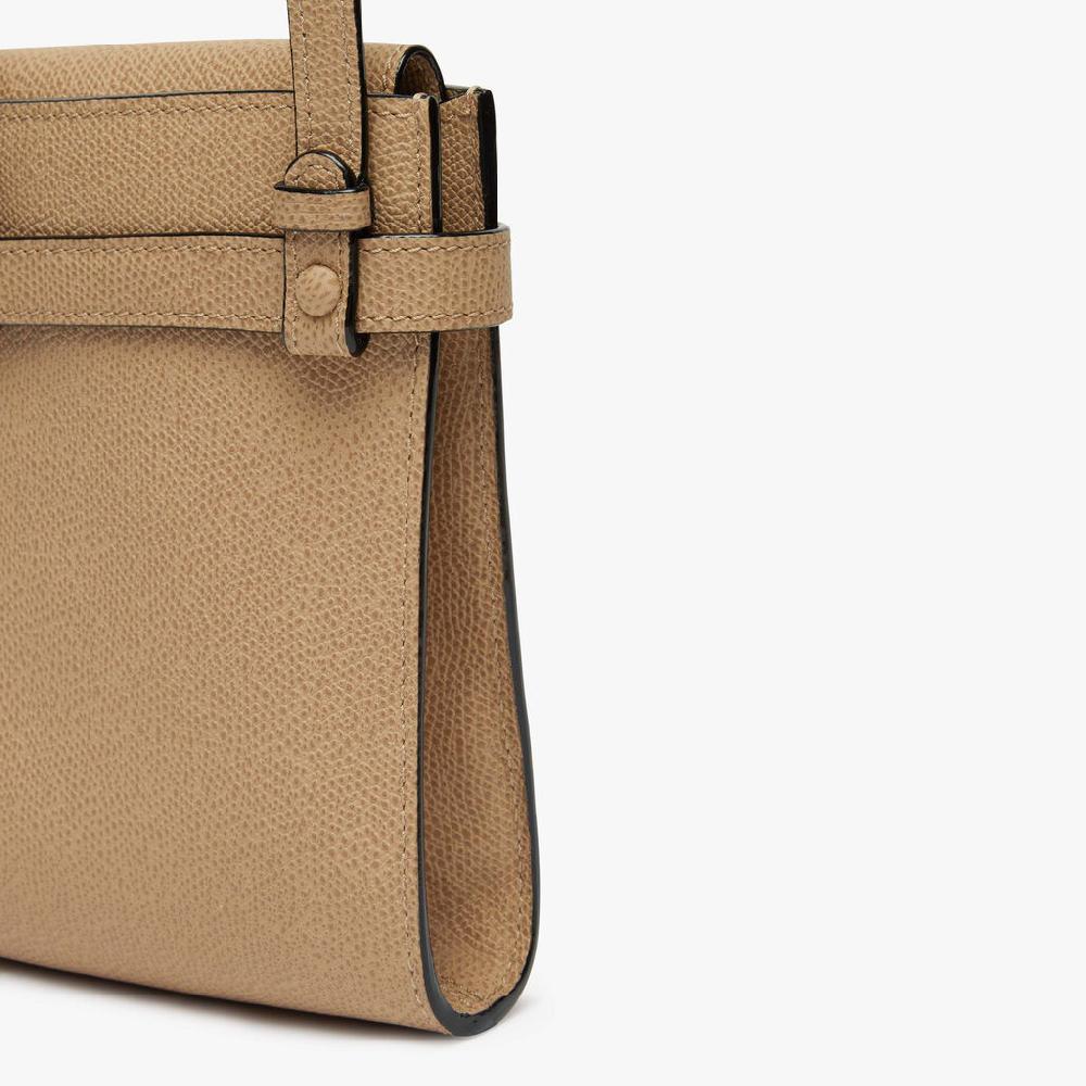 Valextra Borsa a tracolla da Donna in Pelle rigida Beige | Valextra Brera Limitato a 3 giorni