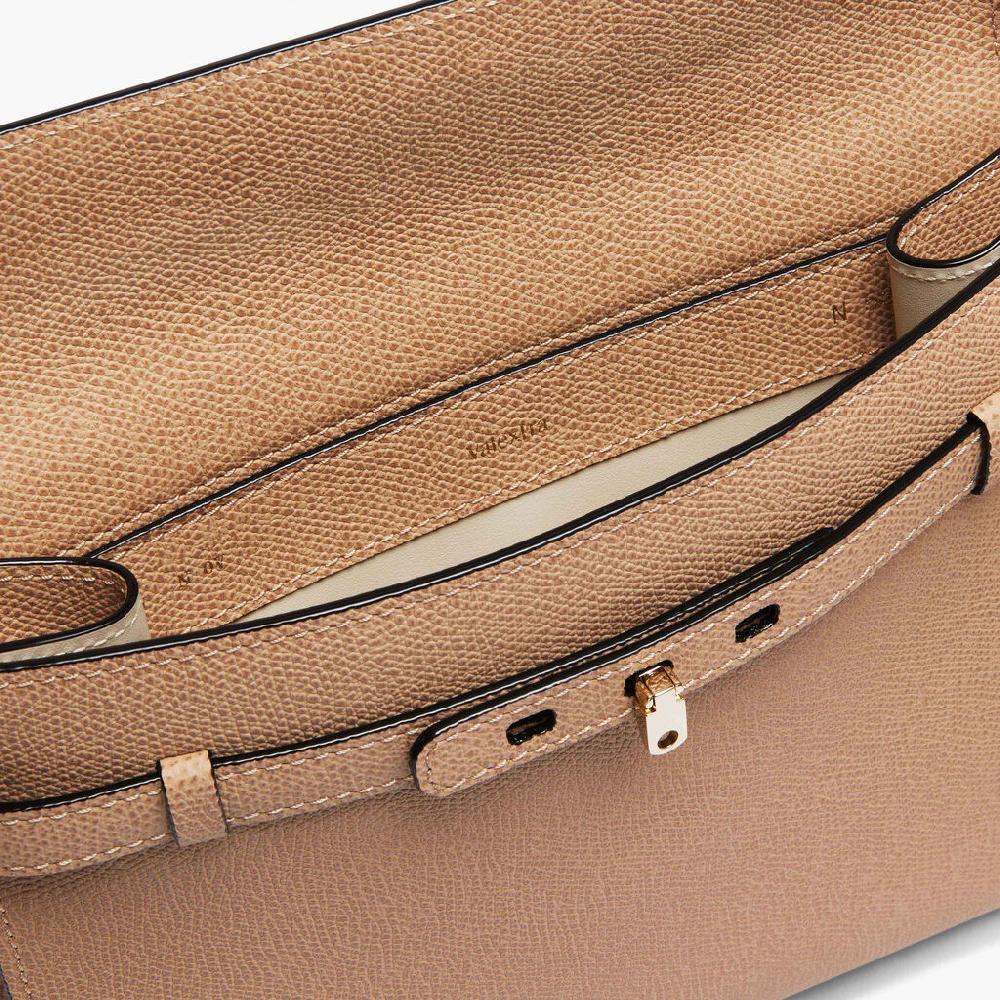 Valextra Borsa a tracolla in Pelle Beige con tasche | Valextra Brera Black Friday Prezzi