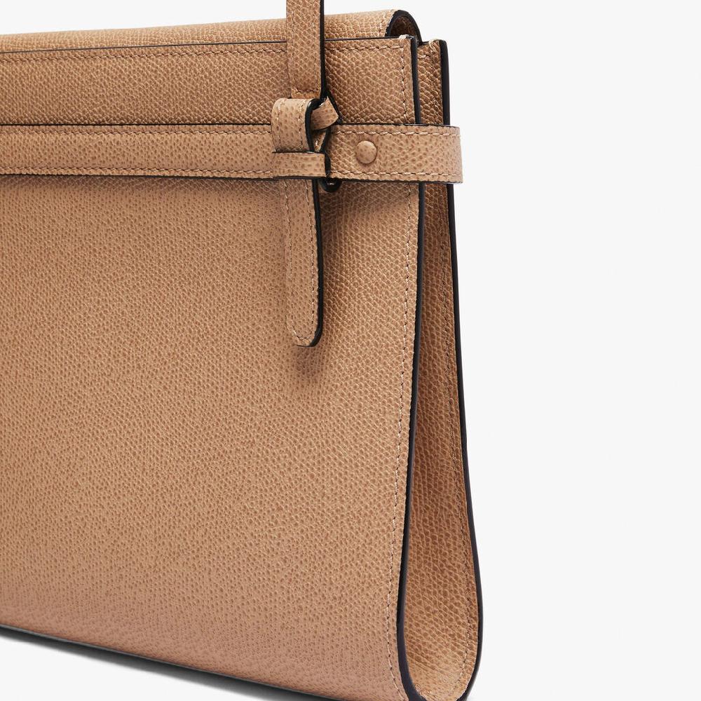 Valextra Borsa a tracolla in Pelle Beige con tasche | Valextra Brera Black Friday Prezzi