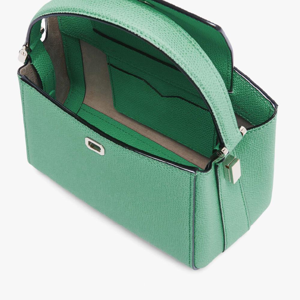 Valextra Borsetta piccola in Pelle Verde acqua | Valextra Brera Duty-free