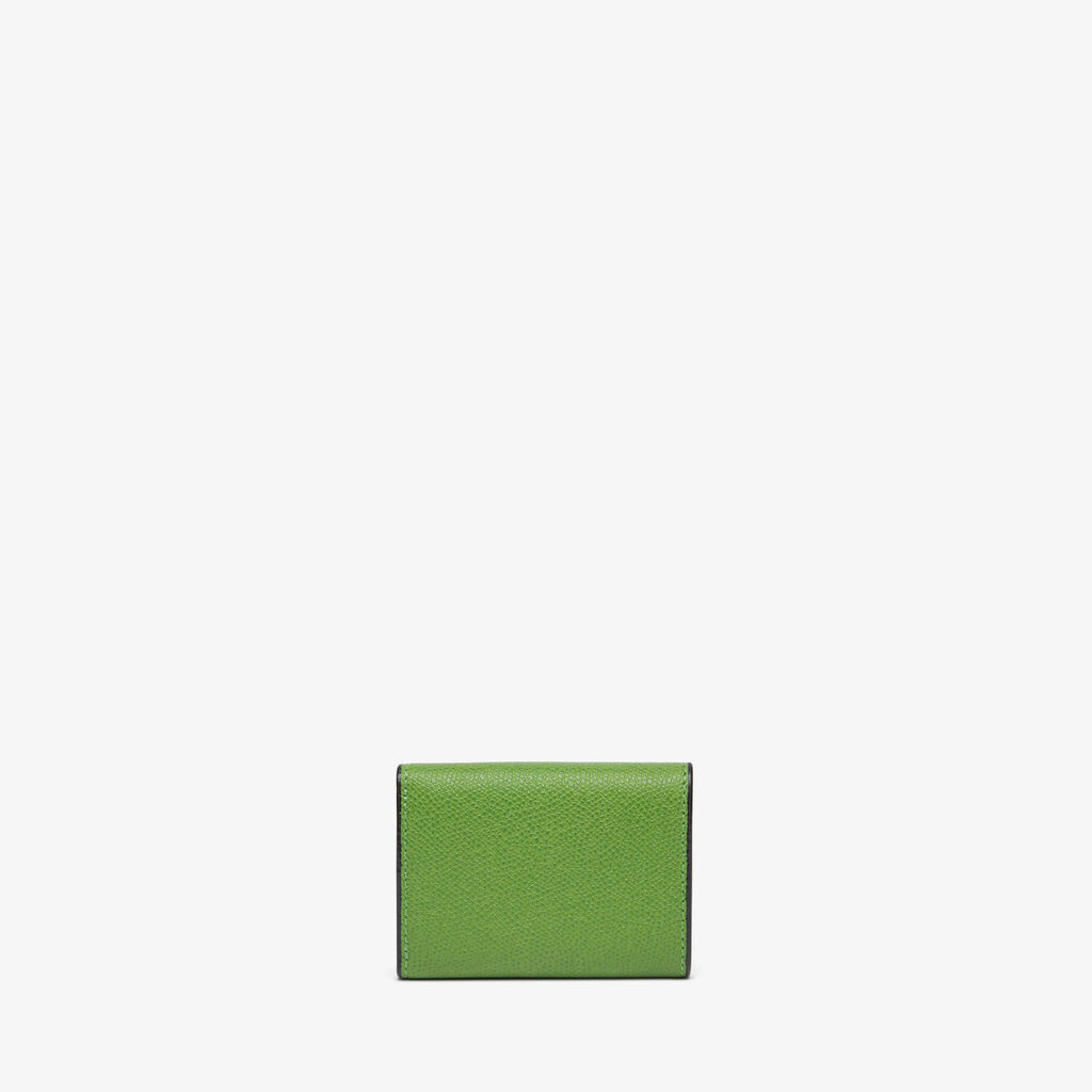 Valextra Portafoglio compatto Bifold in Pelle Verde | Valextra Sconti questo mese