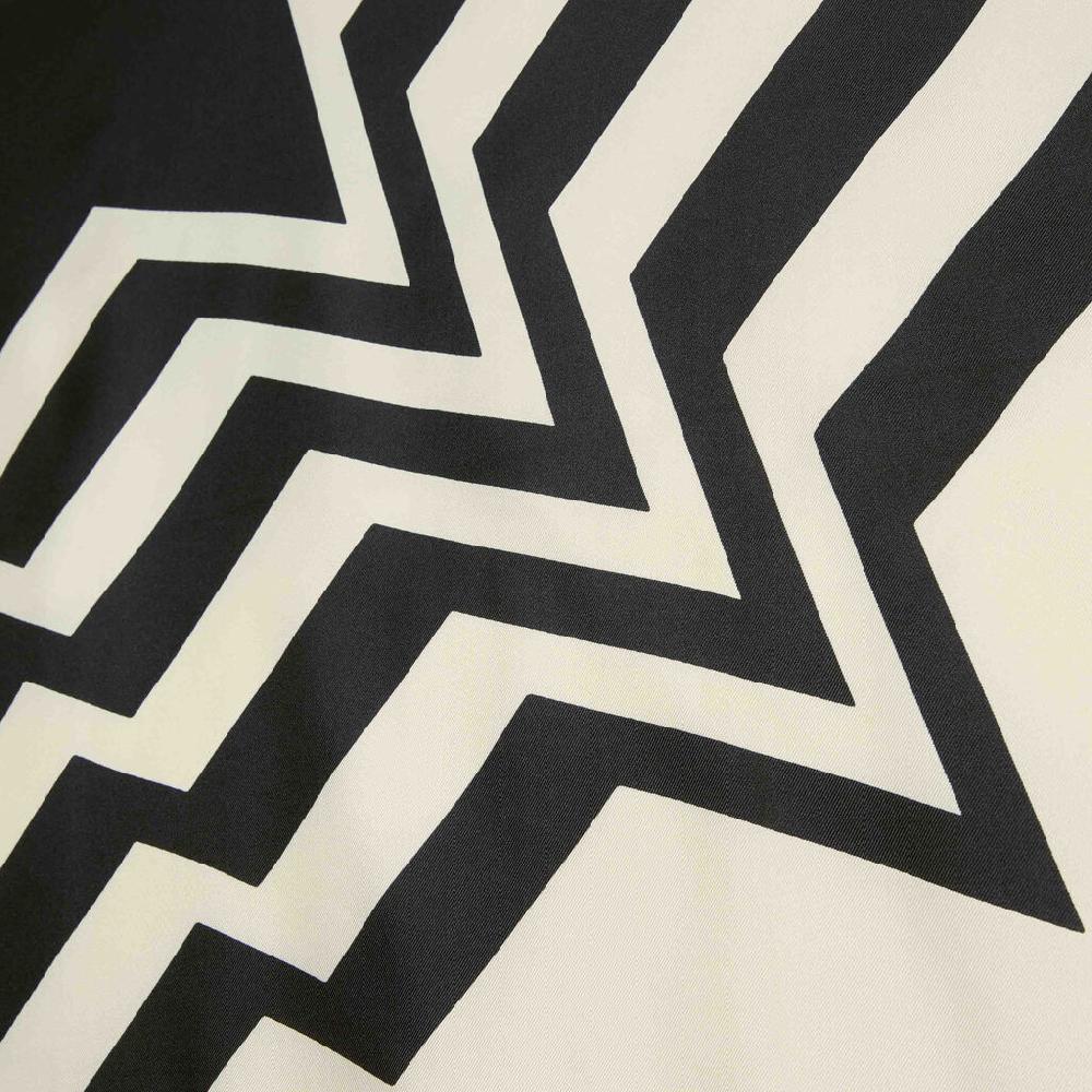 Valextra Foulard quadrato per borse in Seta Bianca e Nera | Valextra Spedizione Gratuita