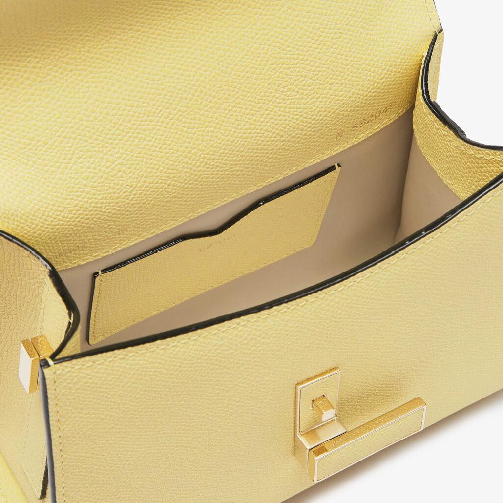 Valextra Borsetta a tracolla da Donna di Lusso Gialla | Valextra Iside Promozione Limitata