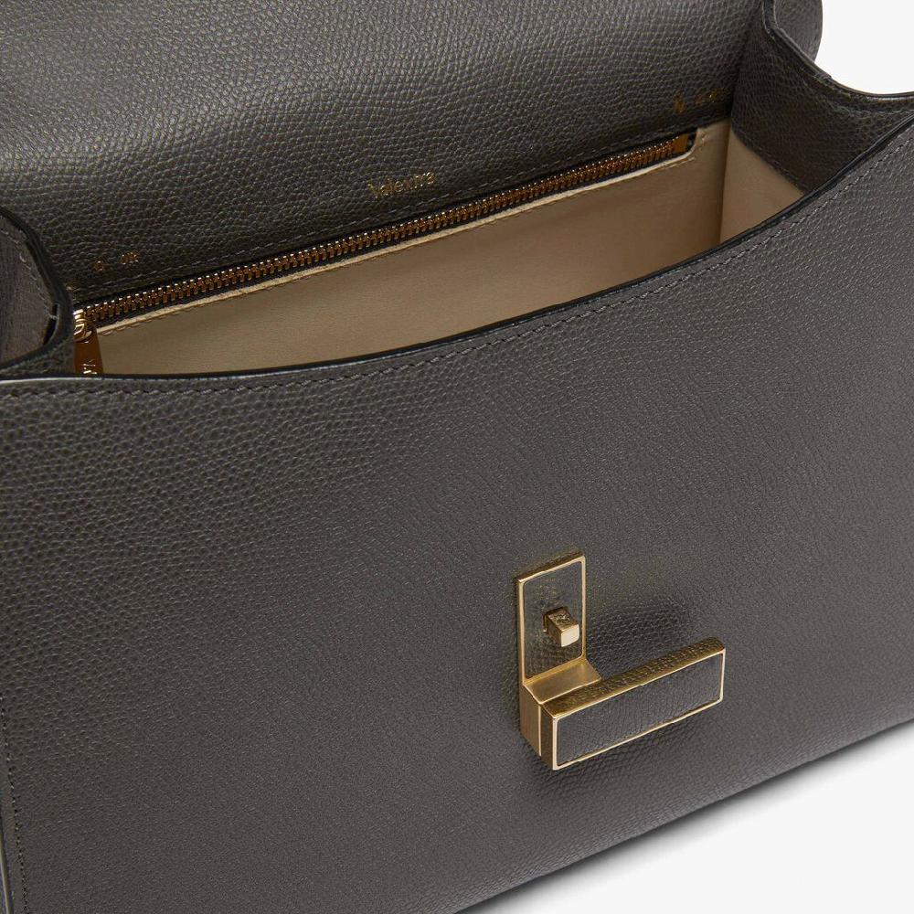 Valextra Borsa a mano Media in Pelle Grigia | Valextra Iside In Vendita