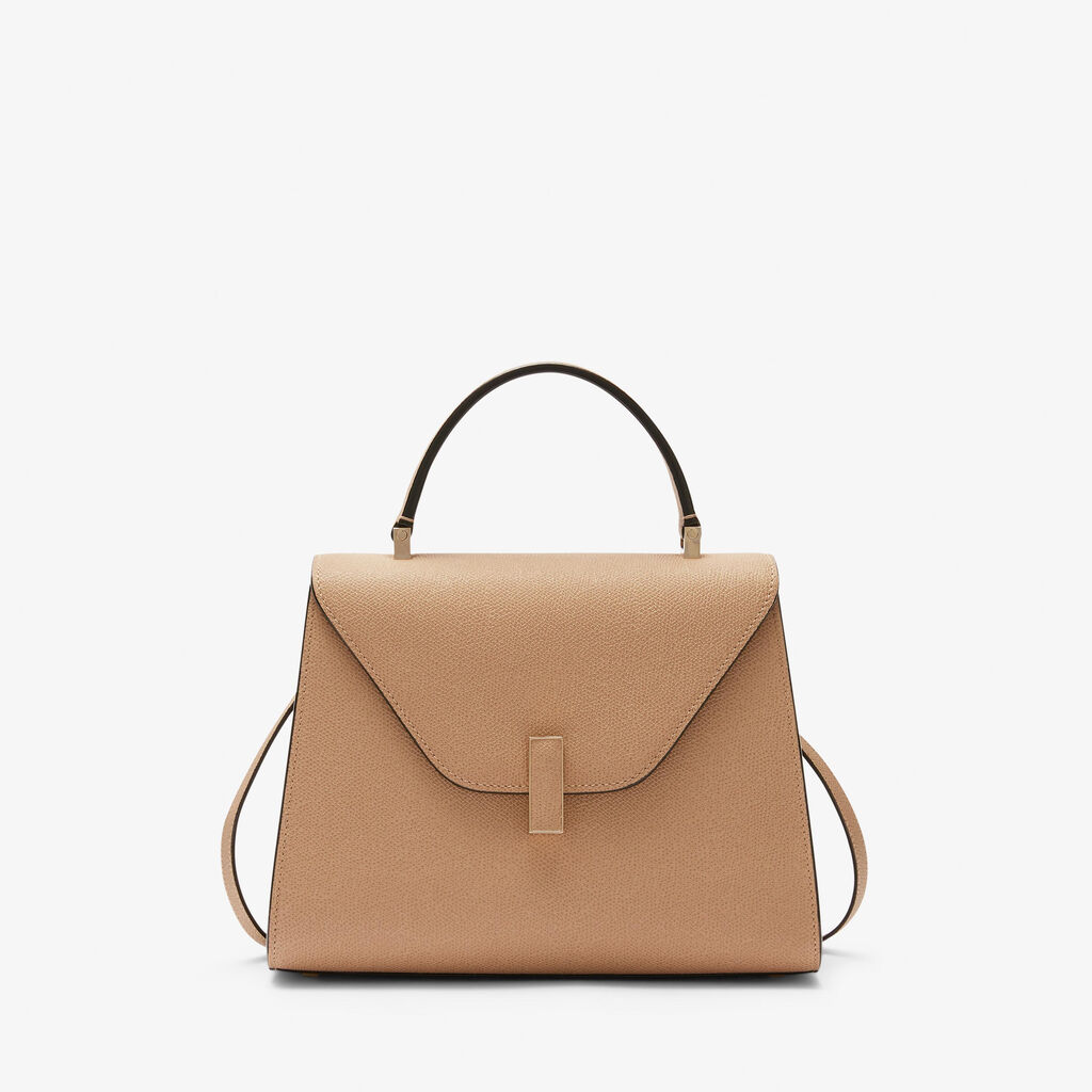 Valextra Borsa a mano in Pelle Beige con tracolla | Valextra Iside Moda