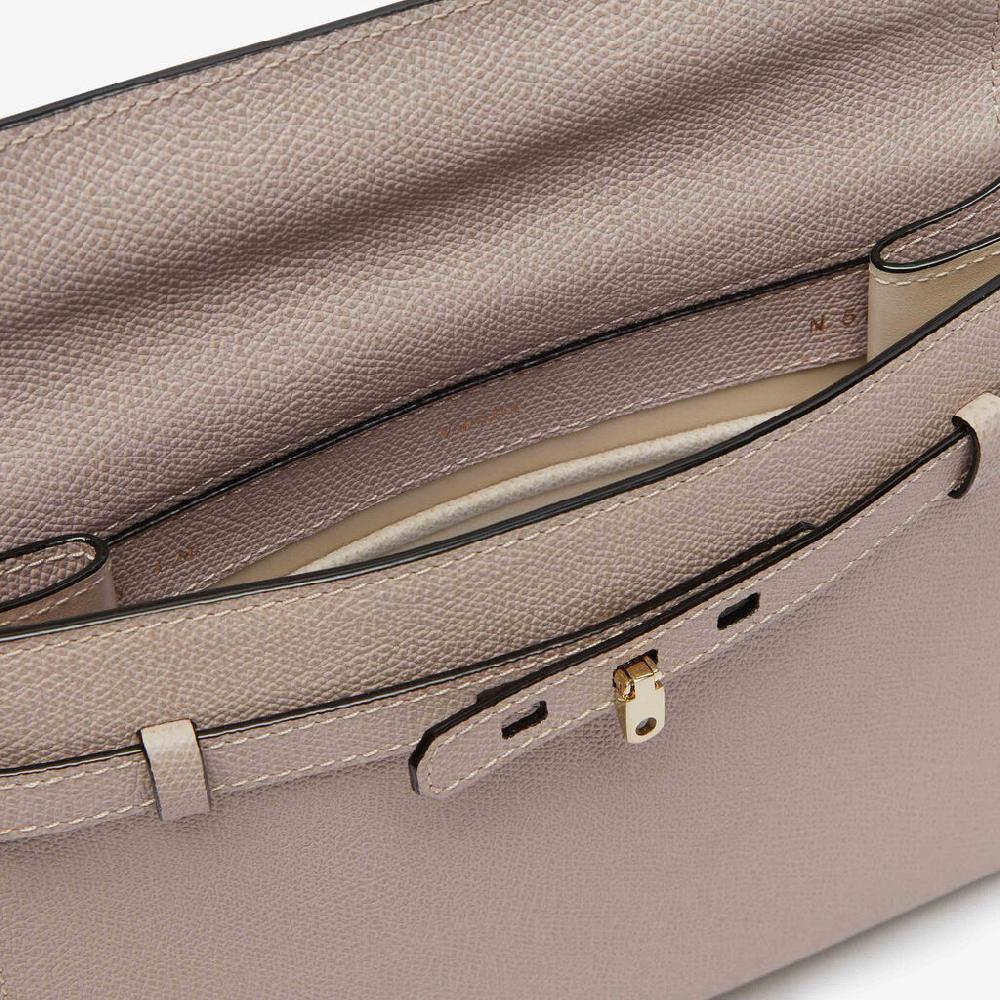 Valextra Borsa tracolla da Donna in Pelle Rosa Nude | Valextra Brera Spedizione gratuita