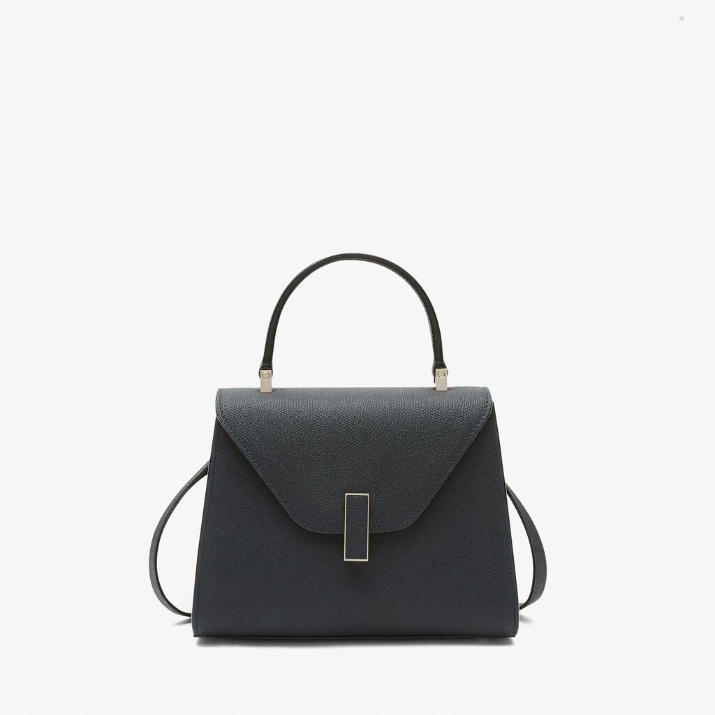 Valextra Borsa a mano Mini in Pelle Blu Ottanio | Valextra Iside Shopping online
