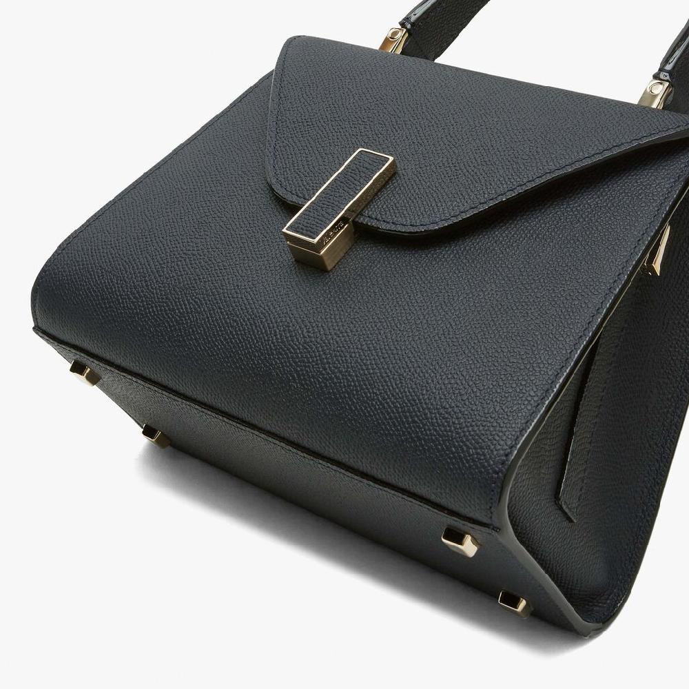 Valextra Borsa a mano Mini in Pelle Blu Ottanio | Valextra Iside Shopping online