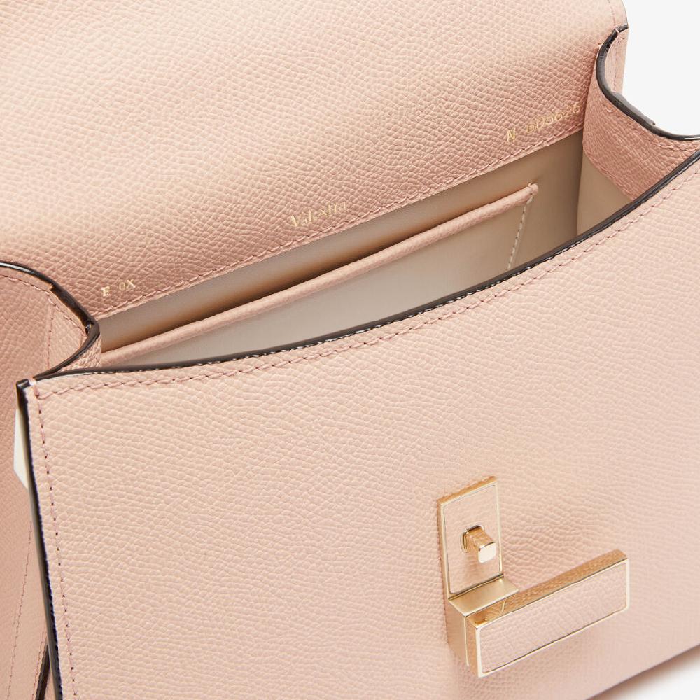 Valextra Borsa a Mano Iside Mini | Pelle di vitello Millepunte | Rosa Bonne Mine | Valextra Vendite stagionali