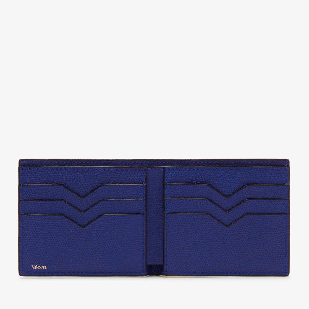 Valextra Portafoglio piccolo con portacarte in Pelle Blu | Valextra Smaltimento dello stoccaggio
