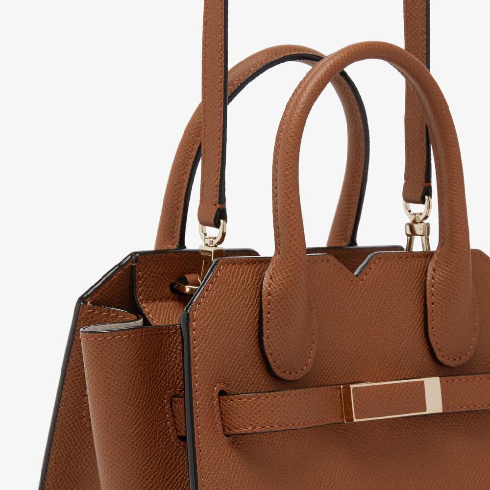 Valextra Borsa a Tracolla Milano Micro | Pelle di vitello Millepunte Soft | Marrone Cioccolato | Valextra Offerta migliore