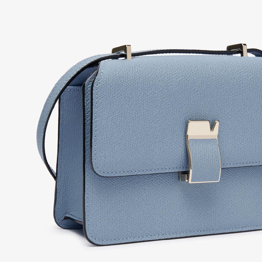 Valextra Borsa a tracolla da Donna in Pelle Azzurra | Valextra Latest fashion