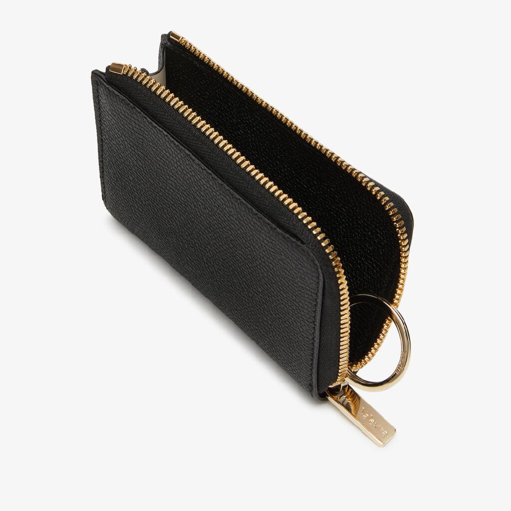 Valextra Portachiavi in Pelle Nera | Valextra Zip Around Offerta temporanea