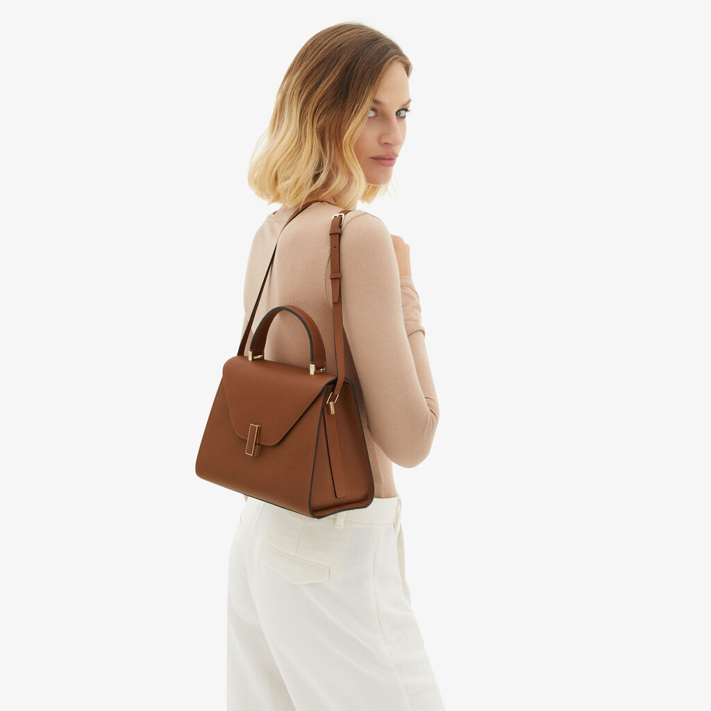 Valextra Borsa a mano da Donna di Lusso in Pelle Marrone | Valextra Iside Offerte esclusive