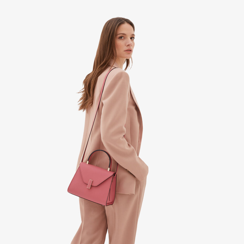 Valextra Borsa a mano da Donna in Pelle Rosa Antico | Valextra Iside Grandi sconti