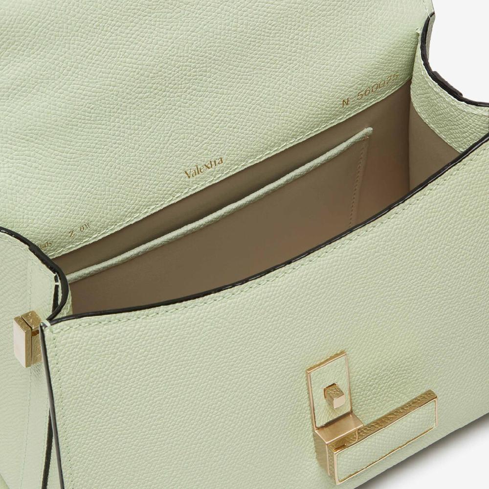 Valextra Borsa a mano da Donna Mini in Pelle Verde | Valextra Iside Bestseller