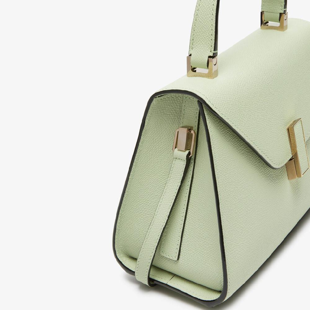Valextra Borsa a mano da Donna Mini in Pelle Verde | Valextra Iside Bestseller