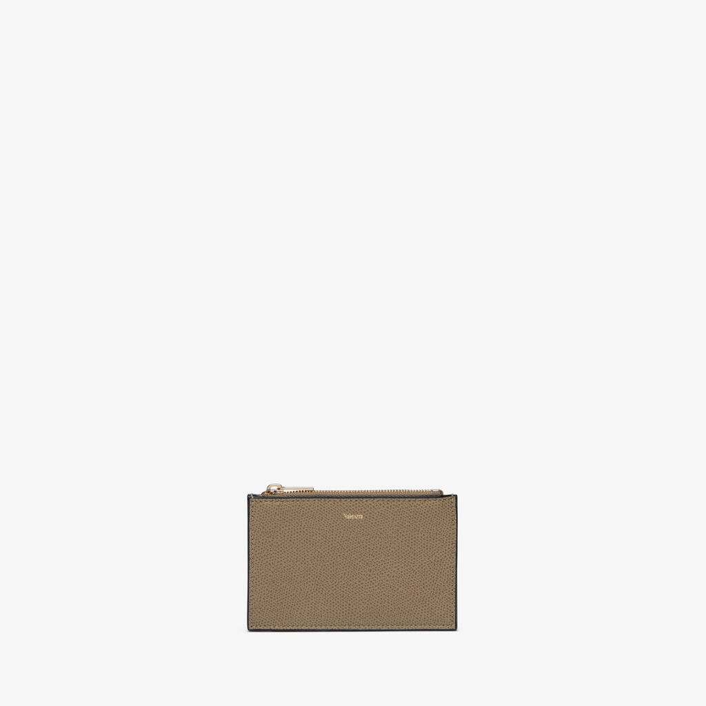 Valextra Portamonete e porta carte in Pelle Marrone Tortora | Valextra Offerte speciali