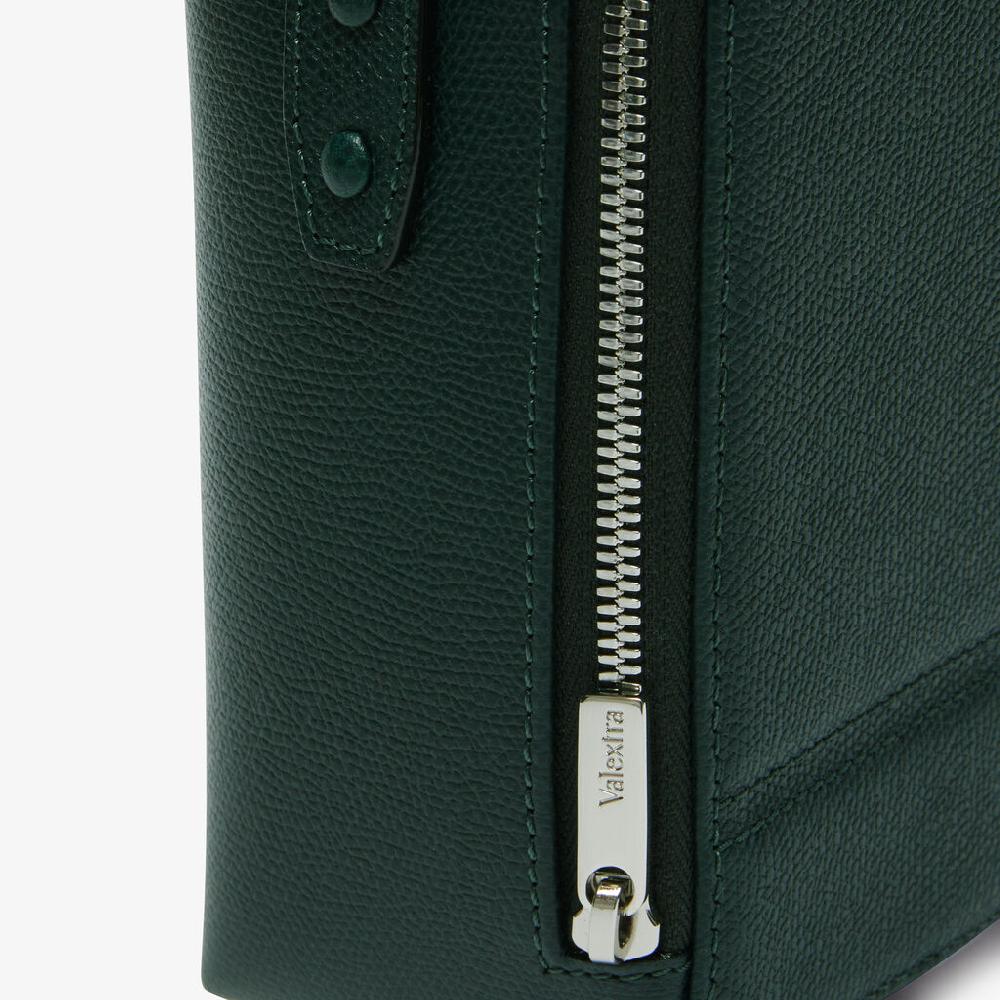 Valextra Borsa a tracolla da Donna in Pelle Verde | Valextra Tric Trac Rilascio limitato