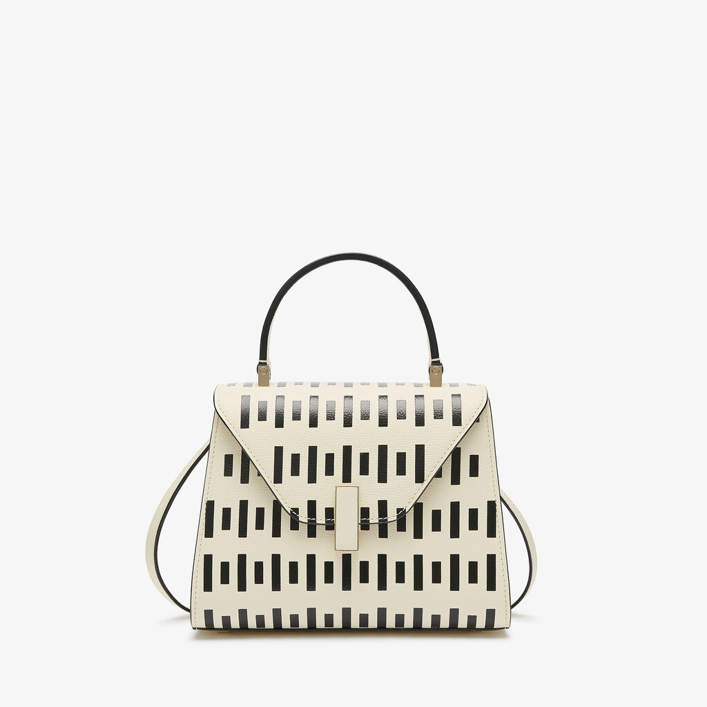 Valextra Borsa da Donna di Lusso in Pelle Bianca e Nera | Valextra Iside Ultimi due giorni