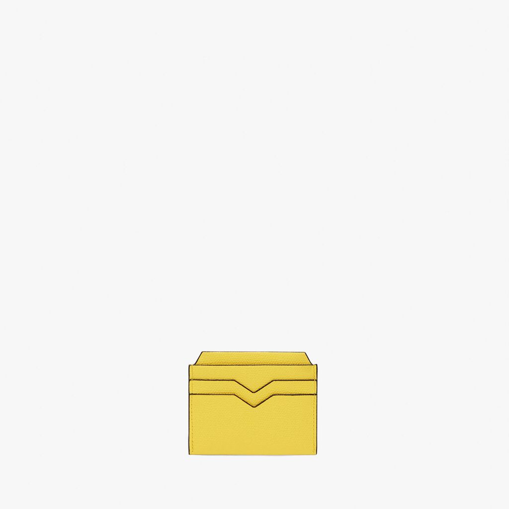 Valextra Portatessere e carte di credito in Pelle Gialla | Valextra Fino al 60% di sconto
