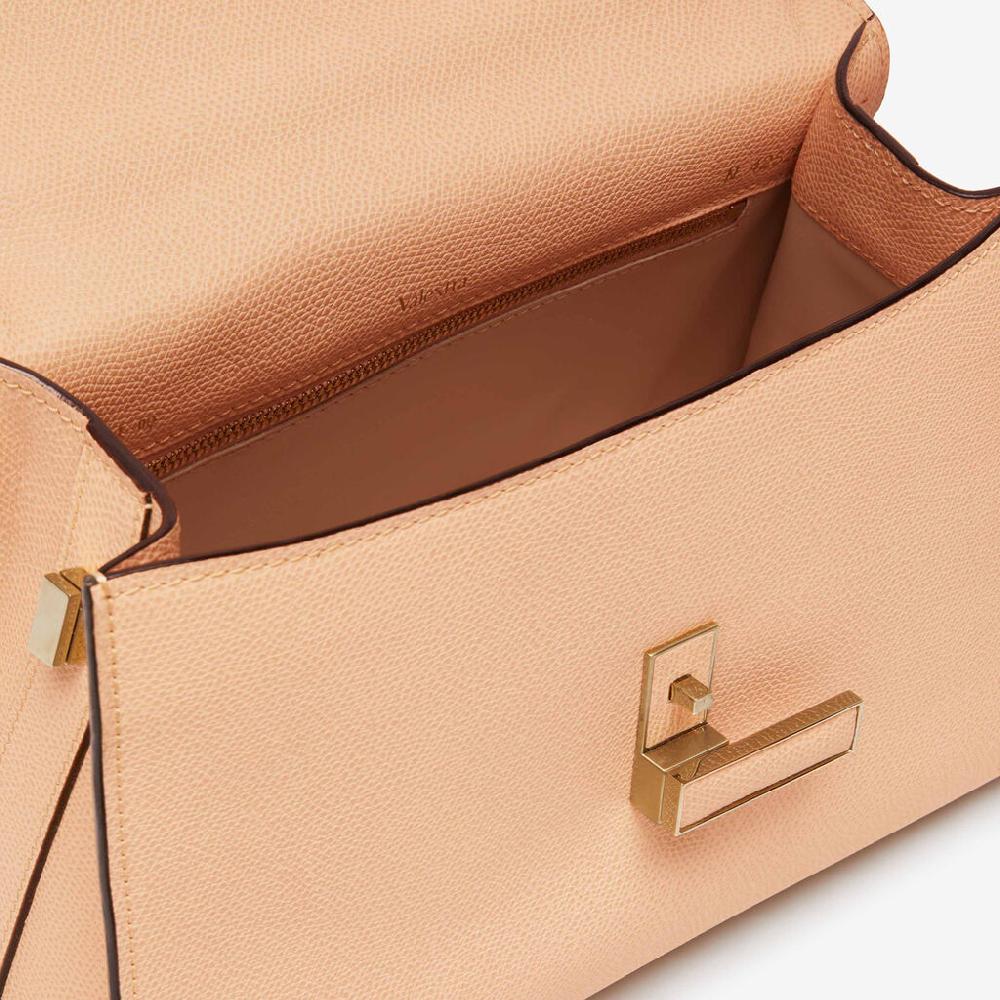 Valextra Borsa a mano da Donna in Pelle Rosa Cipria | Valextra Iside Discount Store per i nuovi prodotti