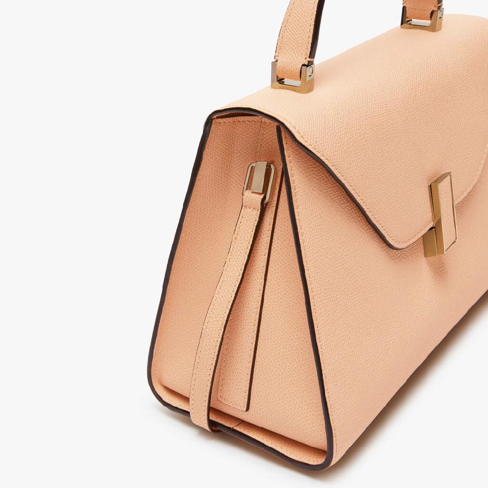Valextra Borsa a mano da Donna in Pelle Rosa Cipria | Valextra Iside Discount Store per i nuovi prodotti