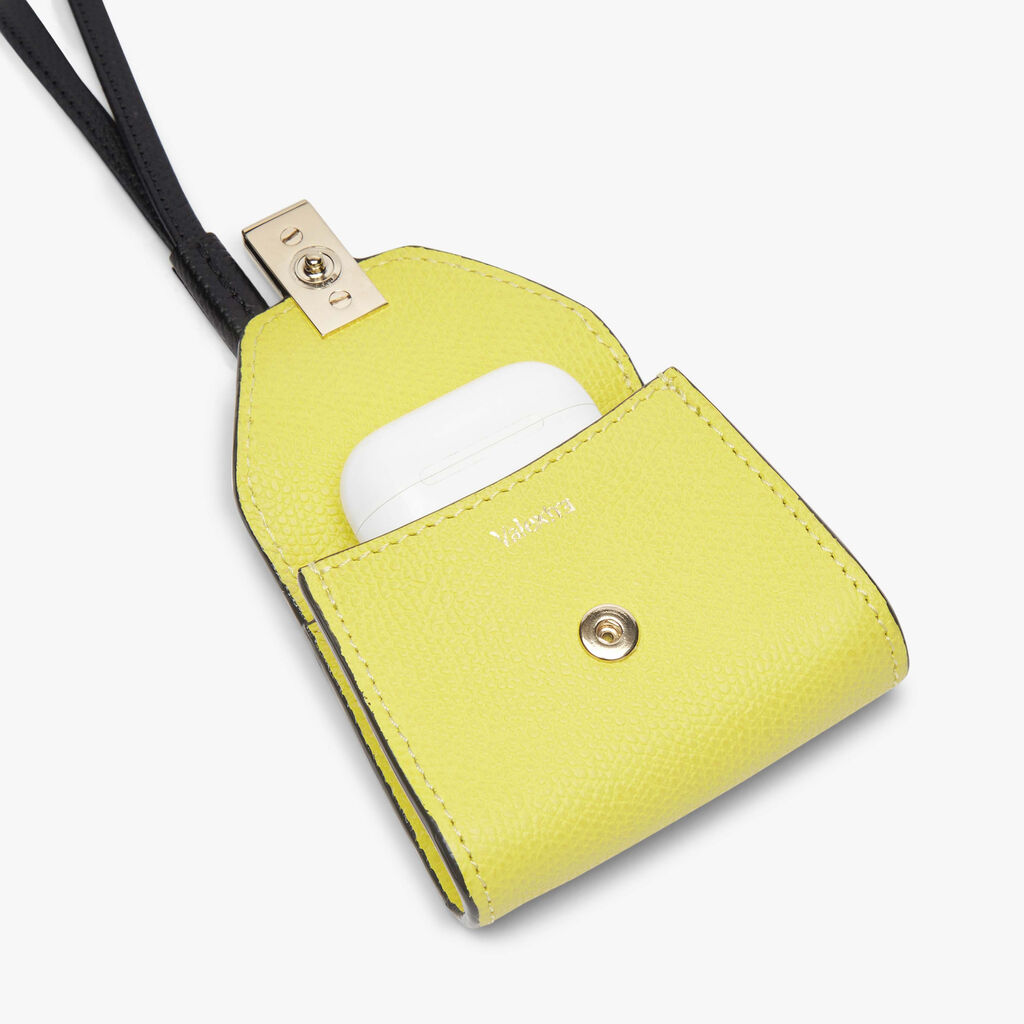 Valextra Charm per borsa da Donna in Pelle Gialla | Valextra Iside Enormi sconti