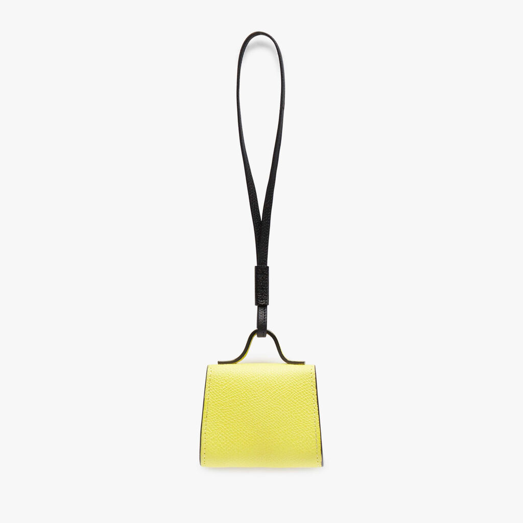 Valextra Charm per borsa da Donna in Pelle Gialla | Valextra Iside Enormi sconti