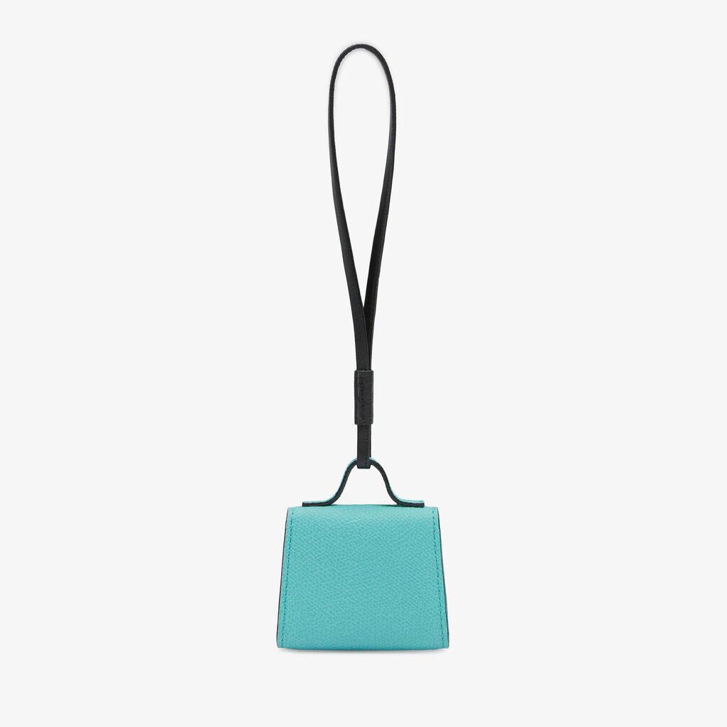 Valextra Charm borsetta da Donna di Lusso in Pelle Azzurra | Valextra Iside Esporta salva